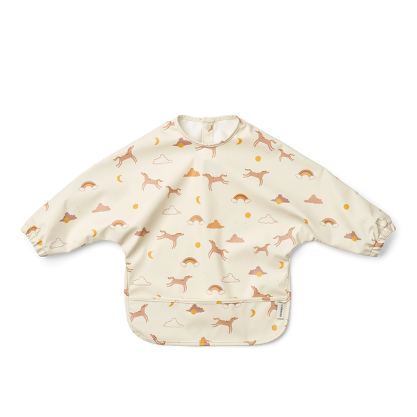 Merle Printed Cape Bib (Dream / Ecru)