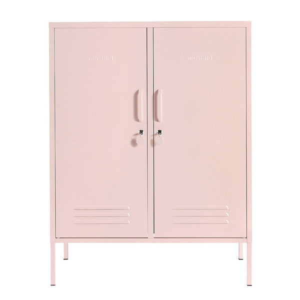 The Midi Double Door Locker Cabinet (Blush)