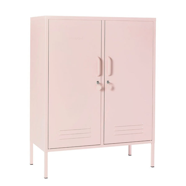 The Midi Double Door Locker Cabinet (Blush)