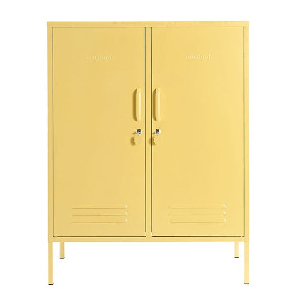 The Midi Double Door Locker Cabinet (Butter)