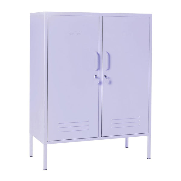 The Midi Double Door Locker Cabinet (Lilac)