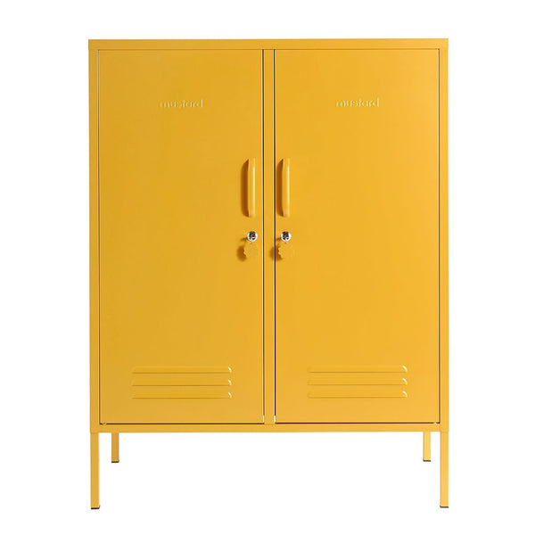 The Midi Double Door Locker Cabinet (Mustard)