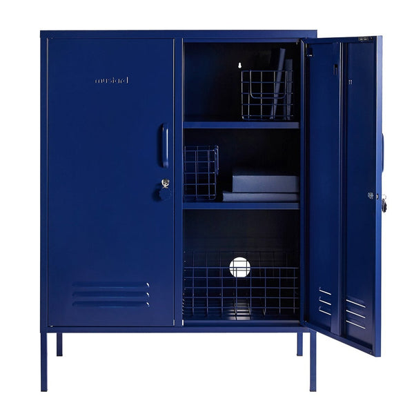 The Midi Double Door Locker Cabinet (Navy)