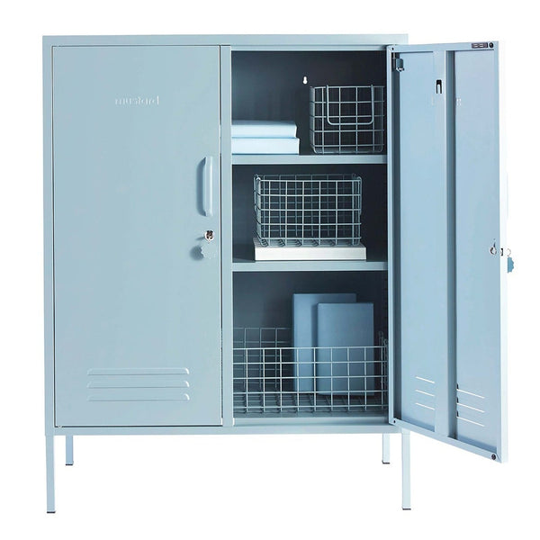The Midi Double Door Locker Cabinet (Ocean)