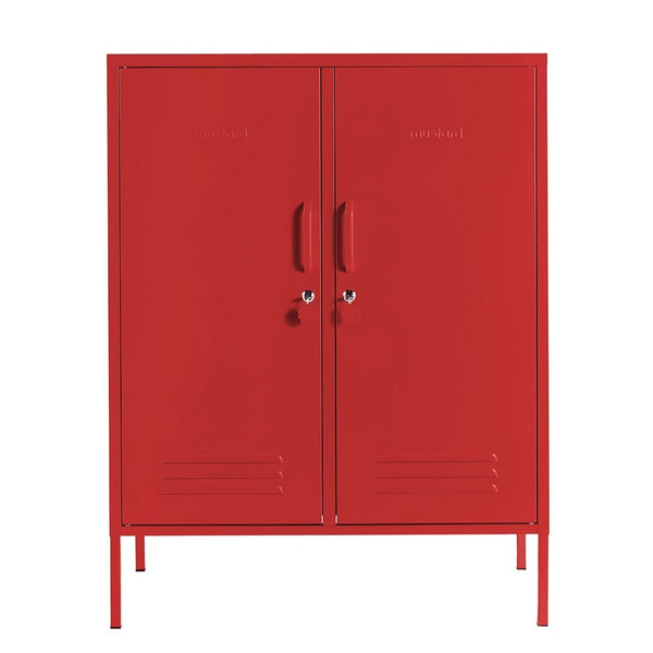 The Midi Double Door Locker Cabinet (Poppy)