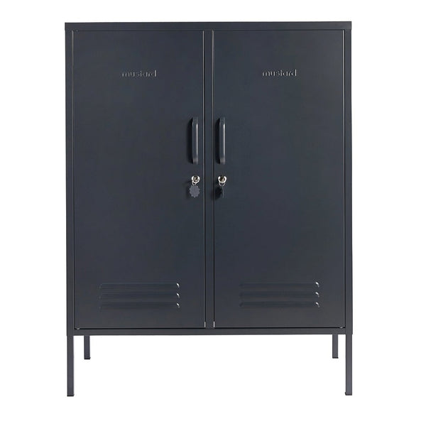 The Midi Double Door Locker Cabinet (Slate)