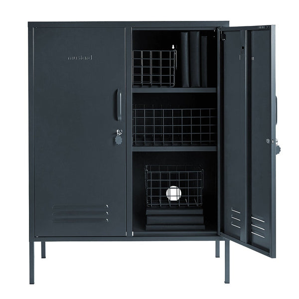 The Midi Double Door Locker Cabinet (Slate)