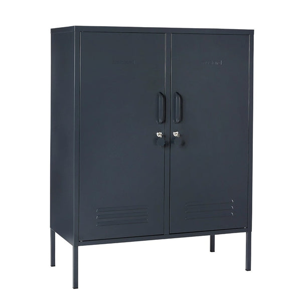 The Midi Double Door Locker Cabinet (Slate)