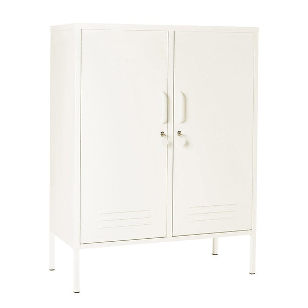 The Midi Double Door Locker Cabinet (Chalk)