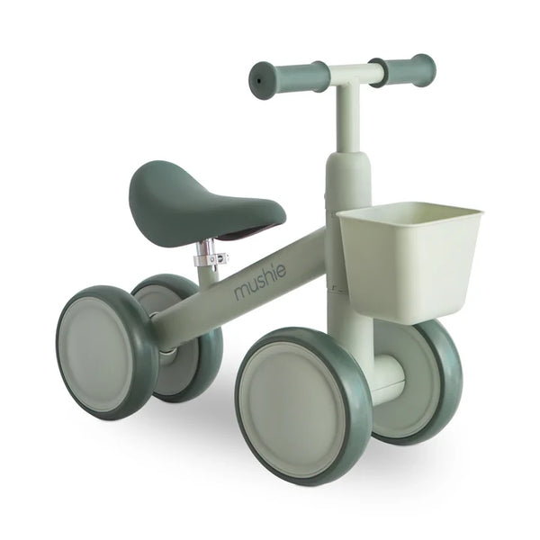 Mushie Mini Toddler Bike with Basket (Sage)-PRE ORDER 3-4 WEEKS