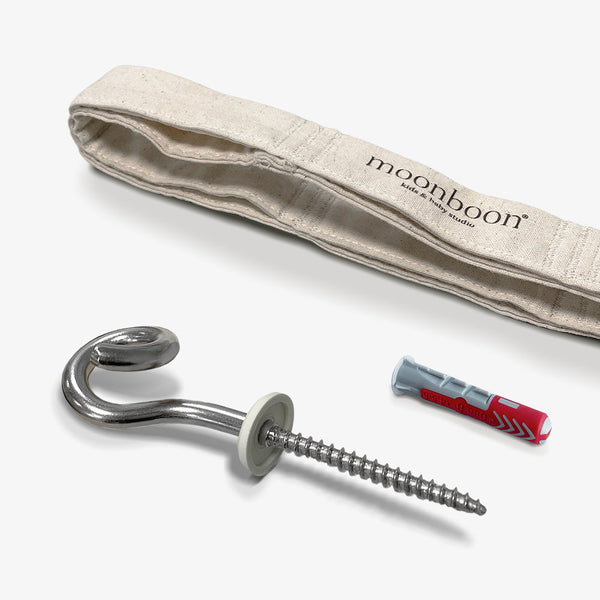 Moonboon Classic Quilted Cradle & Ceiling Mount Set