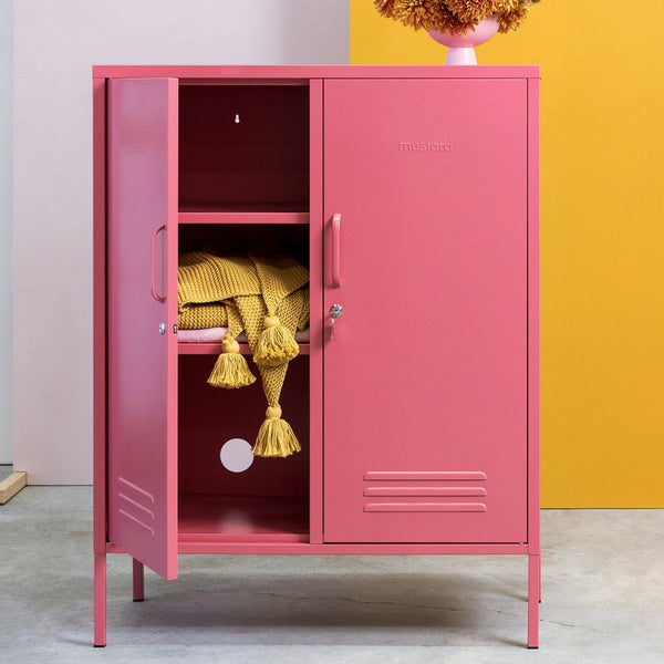 The Midi Double Door Locker Cabinet (Berry)