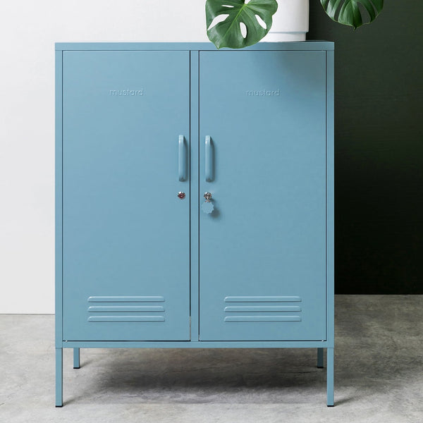 The Midi Double Door Locker Cabinet (Ocean)