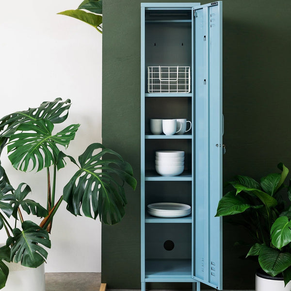 The Skinny Single Door Locker Cabinet (Ocean)