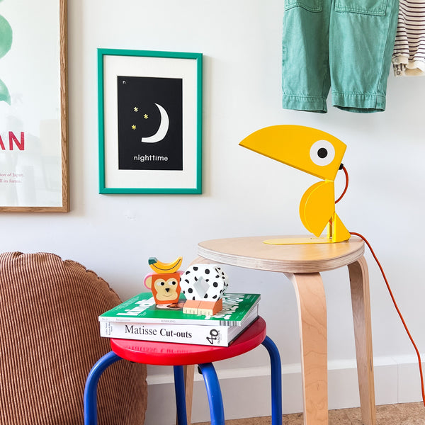 N for Nighttime- Alphabet Art Print