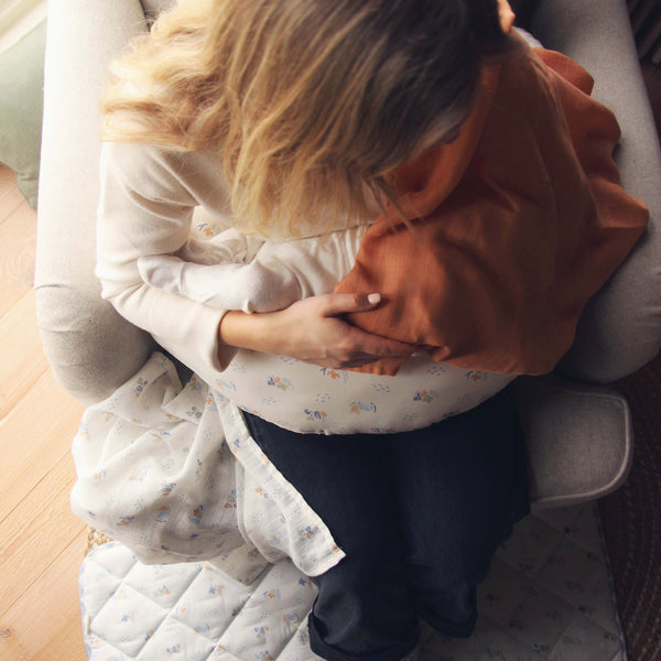 Organic Cotton Nursing Pillow (Coastline)