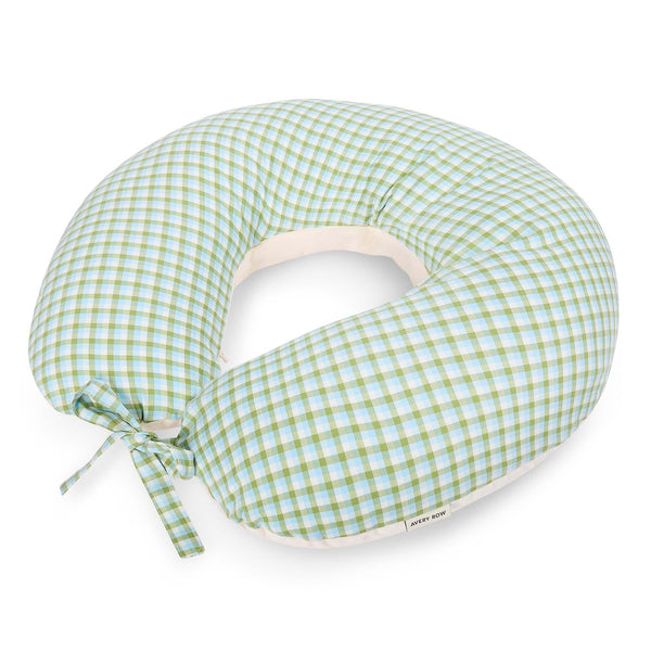 Organic Cotton Nursing Pillow (Greenhouse Gingham)