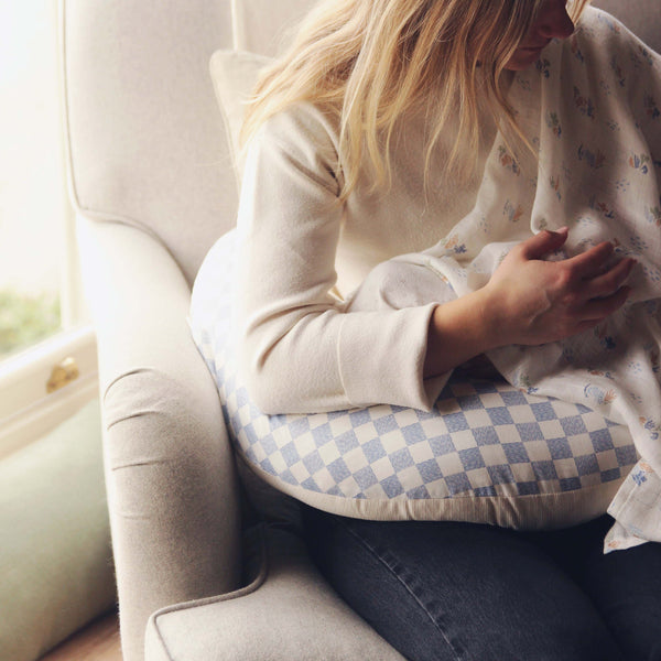 Organic Cotton Nursing Pillow (Waves)