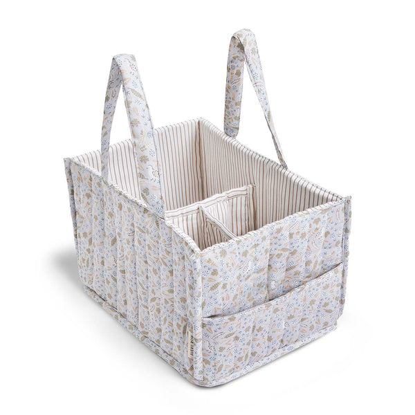 Quilted Nappy Caddy Organiser (Nature Trail)