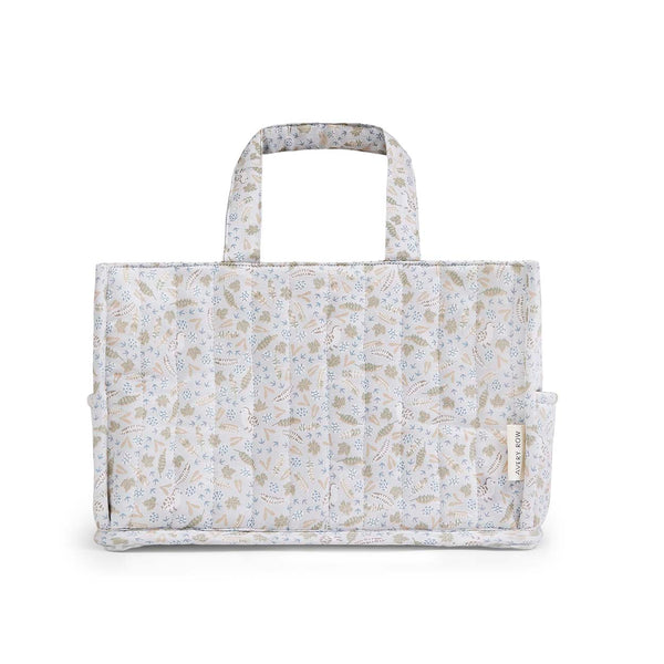 Quilted Nappy Caddy Organiser (Nature Trail)