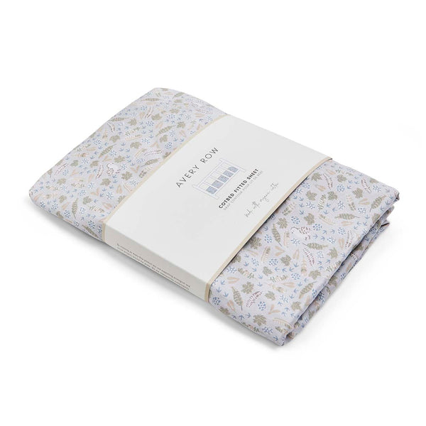 Organic Cotbed Fitted Sheet (Nature Trail)