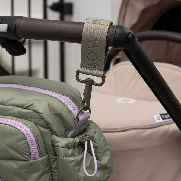 Pram Stroller Clips for Changing Bags (Olive)