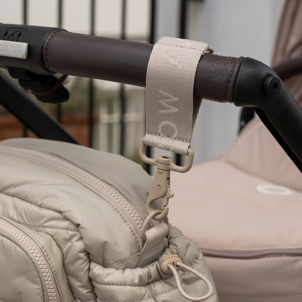 Pram Stroller Clips for Changing Bags (Oyster)