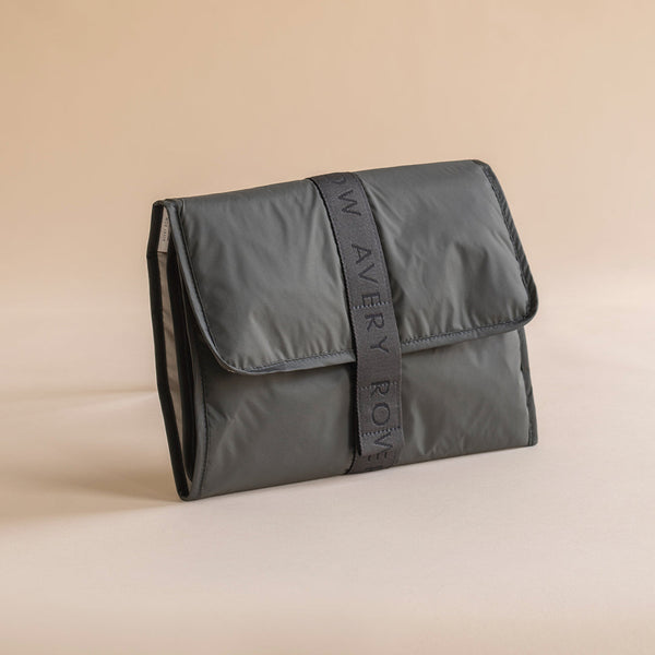 Recycled Travel Baby Changing Mat (Soft Black)