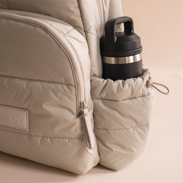 Baby Changing Backpack with Stroller Clips, Mat + Pouch (Oyster)