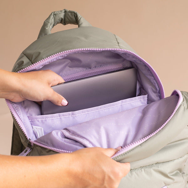 Baby Changing Backpack with Stroller Clips, Mat + Pouch (Olive)