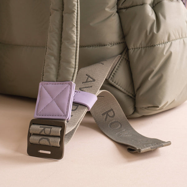 Baby Changing Backpack with Stroller Clips, Mat + Pouch (Olive)