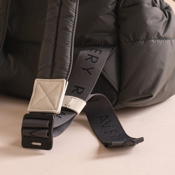 Baby Changing Backpack with Stroller Clips, Mat + Pouch (Soft Black)