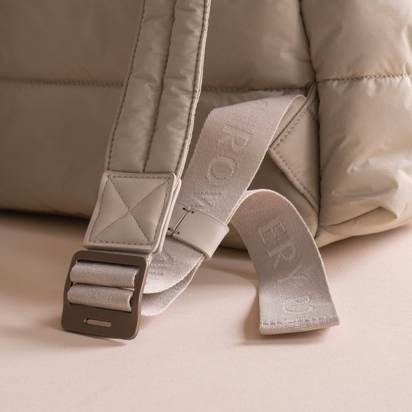 Baby Changing Backpack with Stroller Clips, Mat + Pouch (Oyster)