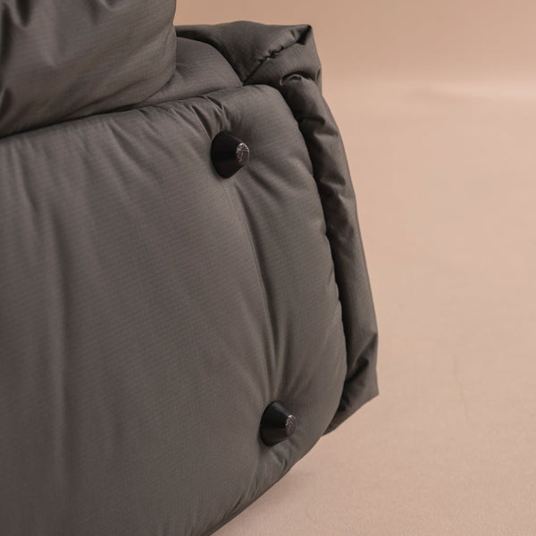 Baby Changing Tote Bag with Stroller Clips, Mat + Pouch (Soft Black)