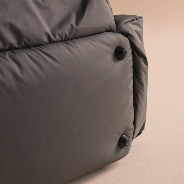 Baby Changing Backpack with Stroller Clips, Mat + Pouch (Soft Black)