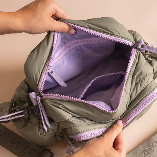 Pram Organiser Cross-Body Bag (Olive)