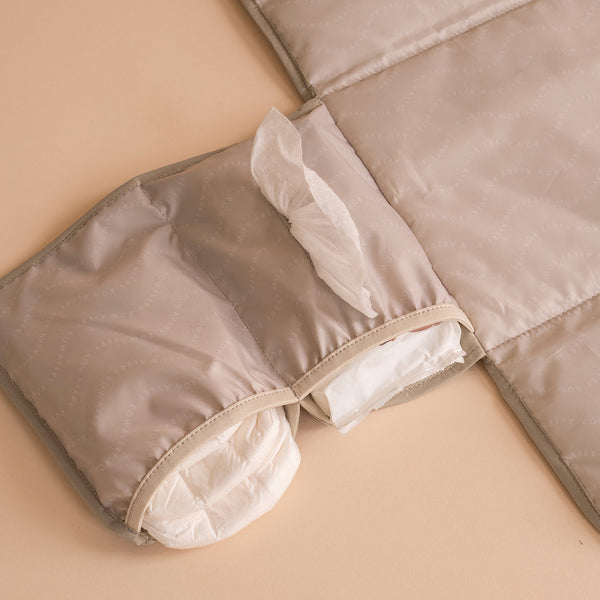 Recycled Travel Baby Changing Mat (Oyster)