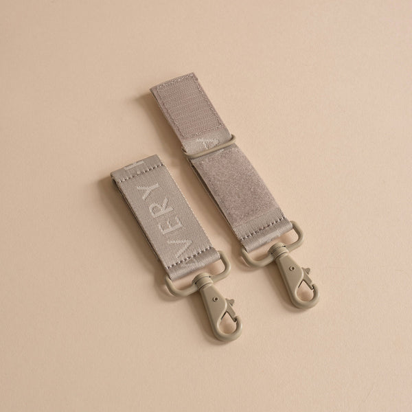 Pram Stroller Clips for Changing Bags (Oyster)