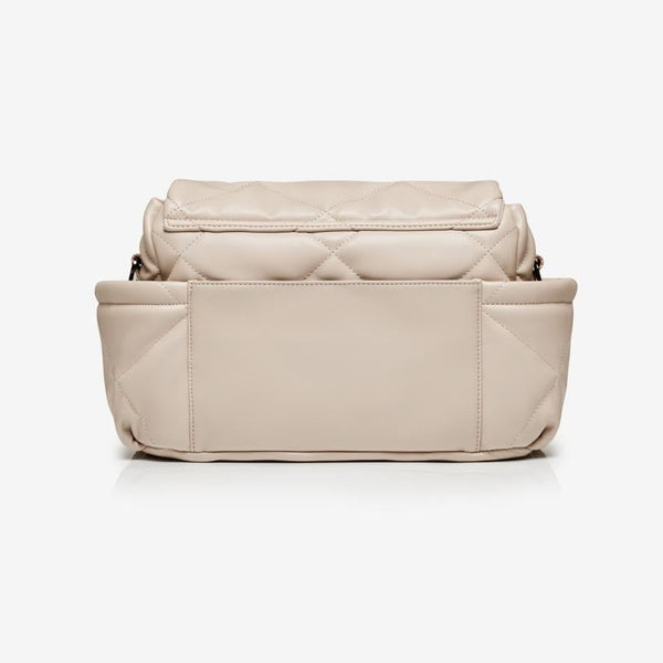 Nova Cross-Body Quilted Changing Bag (Oyster)