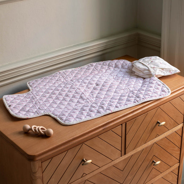 Cotton Travel Baby Changing Mat (Anemone)