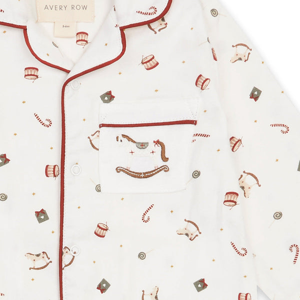 Baby Nutcracker Organic Cotton Flannel Sleepsuit