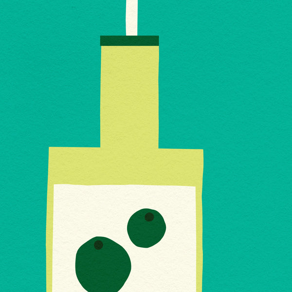 O for Olive Oil- Alphabet Art Print