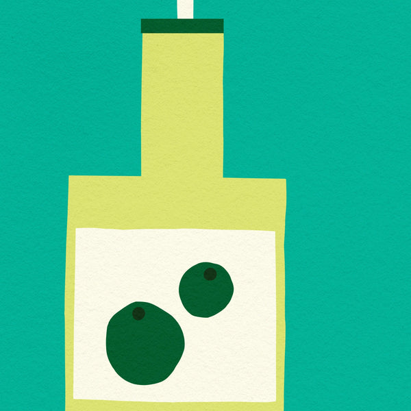 O for Olive Oil- Alphabet Art Print