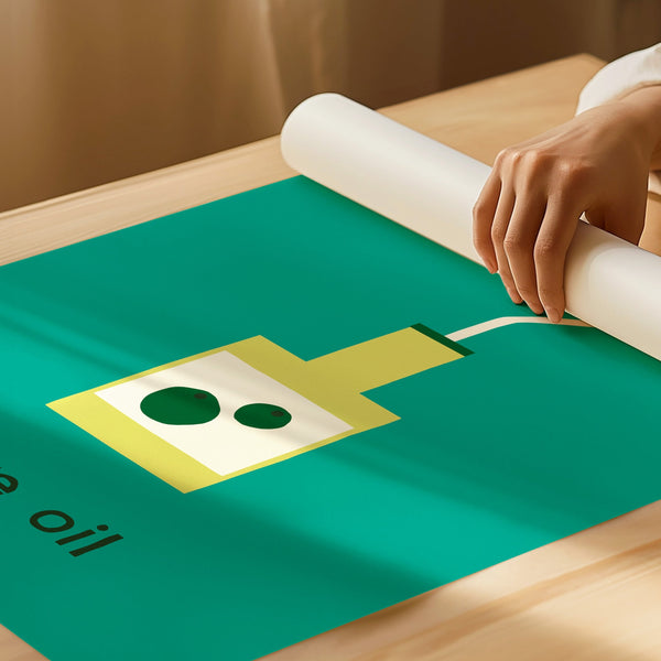 O for Olive Oil- Alphabet Art Print