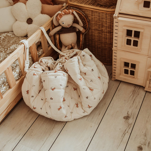 Noomad Soft 3 in 1 Playmat, Toy Storage Bag + Changing Bag (Rabbit)