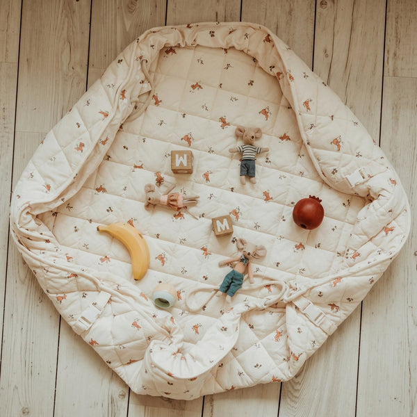 Noomad Soft 3 in 1 Playmat, Toy Storage Bag + Changing Bag (Rabbit)