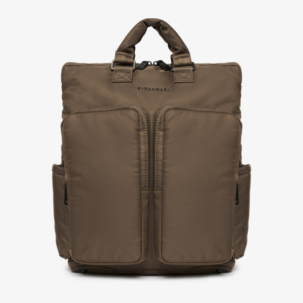 Ozzy Baby Change Tote and 2.0 Backpack (Chocolate)