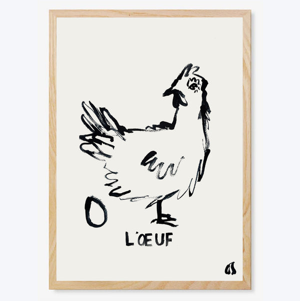 L'œuf Art Print