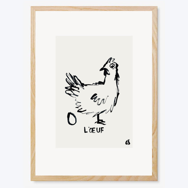 L'œuf Art Print