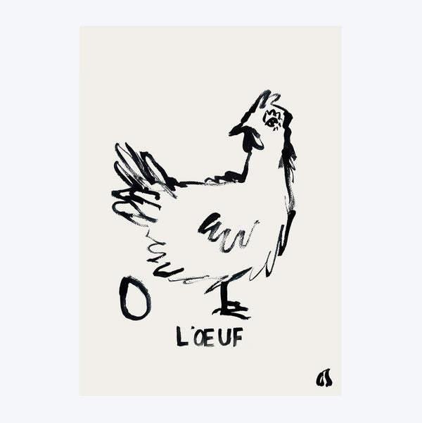 L'œuf Art Print